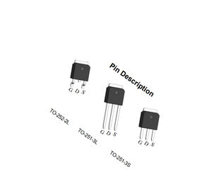 transistor de poder superior 150A, transistor de efeito de campo do MOS do canal de 40V N